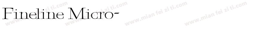 Fineline Micro字体转换